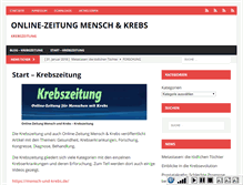 Tablet Screenshot of mensch-und-krebs.de